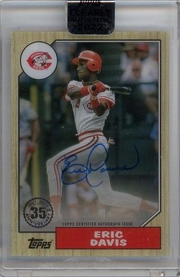 2022 Topps Clearly Authentic Eric Davis 87 Topps Autographs 87Tbaed | eBay