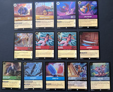 Disney Lorcana - 13 Card Lot - Azurite Sea Set 6 - COLD FOIL Common Uncommon NM