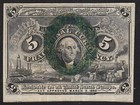2nd Issue 5 Cent Fractional Note FR1237 *CU* — photo 1