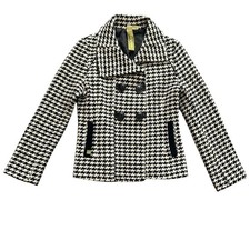 Solia & Kyo Womens Jacket M Black White Hound...