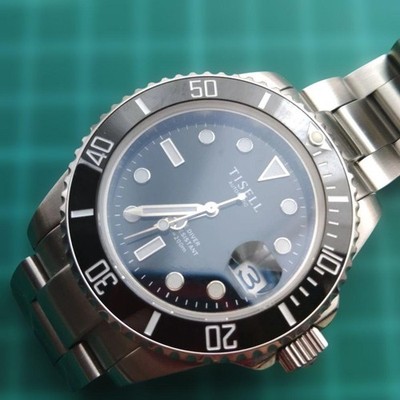 TISELL Automatic Diver Watch 200m Waterproof MIYOTA 9015 From Japan