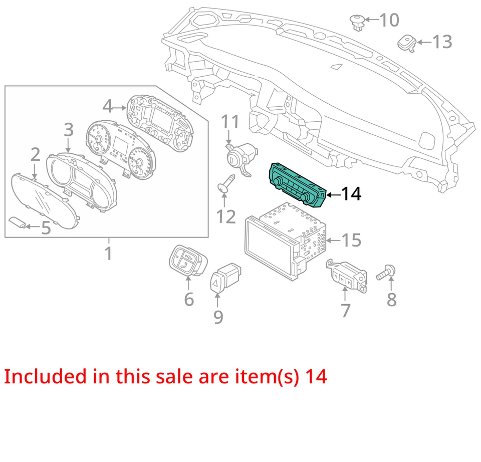 Обогреватель переменного тока климат-контроль 2016-2018 Kia Optima 97250-d5xxx YSBDN - Изображение 3 из 4