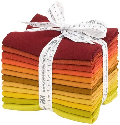 Kona Cotton Solids Autumn Hues 12 Fat Quarters Robert Kaufman Fabrics Fq-1371-12
