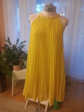 Sommer KLEID Plissee GR M Gelb