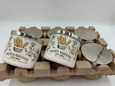 Bath & Body Works French Baguette Essential Oil 3 Wick Candle 14.5oz S/6 #6016