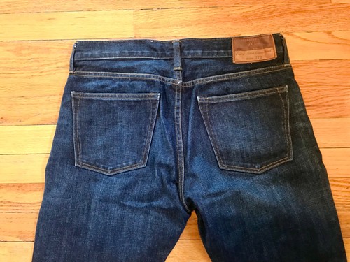 J.Crew 770 Jeans Kaihara Japonais Jambe Droite Denim Jeans Bleu Homme 32x30 #623 - Photo 9/10