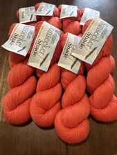 8 Skeins Cascade Yarns Sunseeker Shade 50% Cotton 50% Acrylic #10 Coral