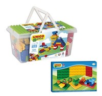 Unico Plus 8502 Box 120 Tlg Bausteine + 3 Bodenplatten Im Set