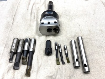VERTEX 3'' Boring Head with several boring bars.