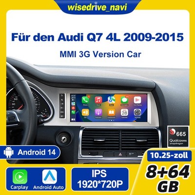 10.25'' Android Auto Apple CarPlay für Audi Q7 4L MMI Display 09-15 8+64G GPS