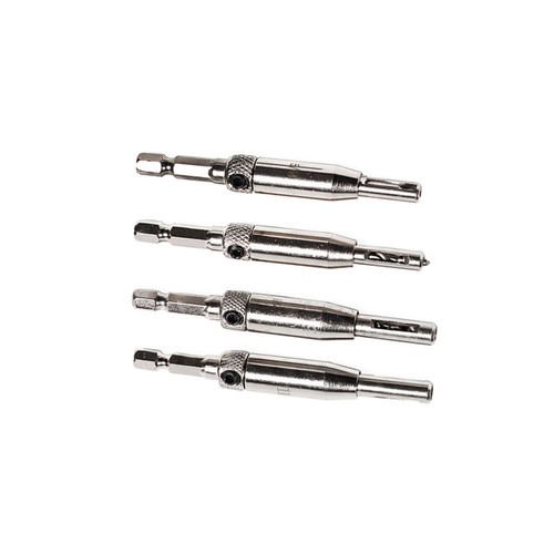 4 Pcs Hole Opener Hinge Drilling Tool Set Woodworking Self Centering Bit Bits - Picture 4 of 12