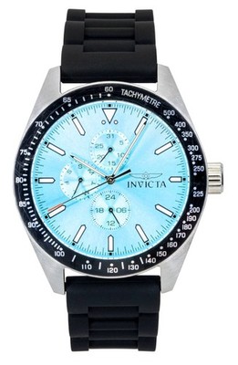 Invicta Aviator Quartz Casual Hellblau Zifferblatt INV48856 100M Herrenuhr