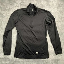 Mountain Hardwear Shirt Mens Small Baselayer Black Made In USA Vintage Y2K