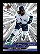 5-11-18 PWE . pwhl . 2024 upper deck young guns rc OUTBURST .#66 jessie eldridge