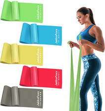 5 Pcs Resistance Bands for Working Out, Latex Free, Physical Therapy Bands, Exer