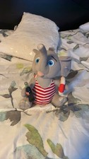 Coca-Cola Plush Elephant in Striped Swimsuit
