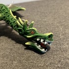 Handcrafted Flying DRAGON Made Of sawdust and Resin w/gemstone eyes Green — photo 2