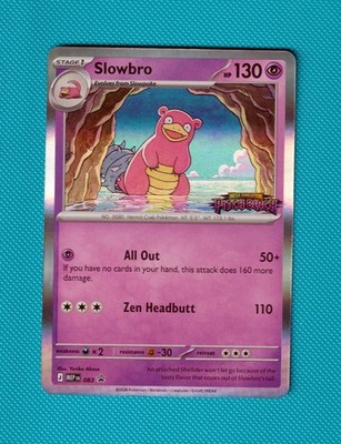 Slowbro MEP 083 Prerelease Stamped Promo, Pitch Black Masterset MEP083