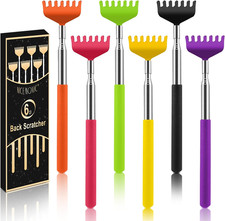 New 6 Pack Extendable Back Scratcher Portable Telescoping Metal Back For Mom Dad