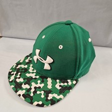 Under Armour Youth Snapback Hat Green Camo Flat Brim OSFA Style 1270955
