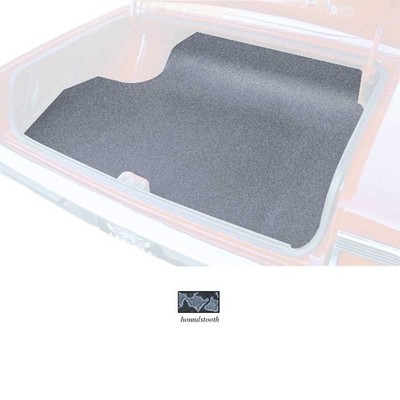 1967-69 Plymouth Barracuda Notchback Coupe; Molded Rubber Trunk Mat; Houndstooth
