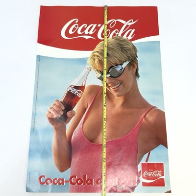 Vintage 90s Coca Cola French Advertising McCann-Erickson Poster