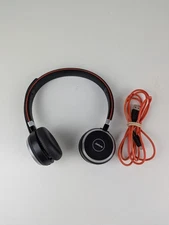 Jabra Evolve 65 On the Ear Bluetooth Wireless Headset w/ Cable Black No Dongle