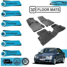 3D Geformte Innenraum Fußmatte Für Mercedes E-Klasse W211 2003-2009 (Schwarz) 3D Geformte Innenraum Fußmatte Für Mercedes E-Klasse W211 2003-2009 (Schwarz)