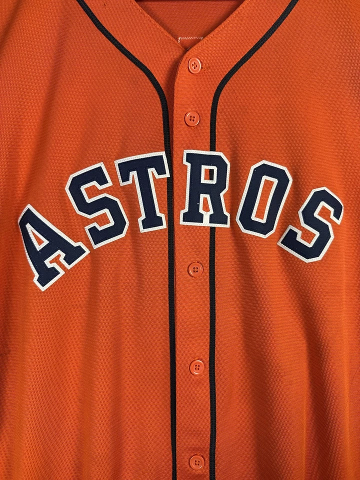Camiseta de béisbol naranja de los Astros de Houston para hombre 2XL de la MLB Zack Greinke majestuosa Foto 3 de 4