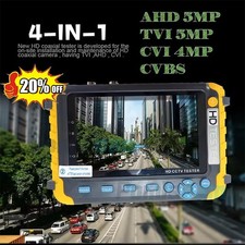 5 Inch HD CCTV Tester Monitor Support 8MP TVI/AHD 8MP CVI Camera, HDMI/VGA input