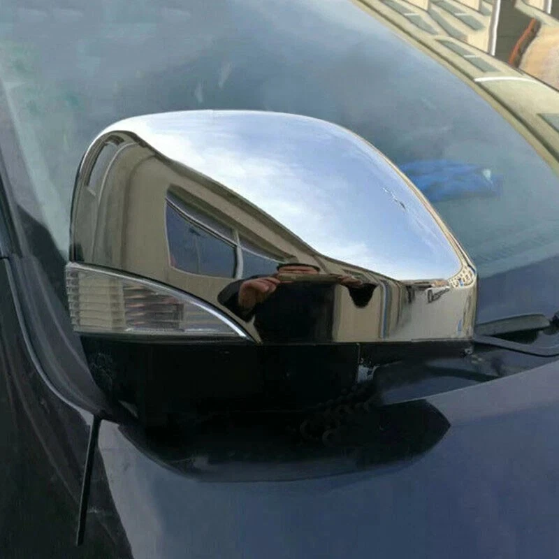 New Chrome ABS Side View Wing Mirror Cover Cap Trim For Nissan Armada 2017-2023 Foto 4 de 4