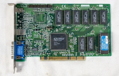 Vintage Diamond Stealth 3D 2000 Pro VGA card 4MB 32 bit PCI tested ISAB71