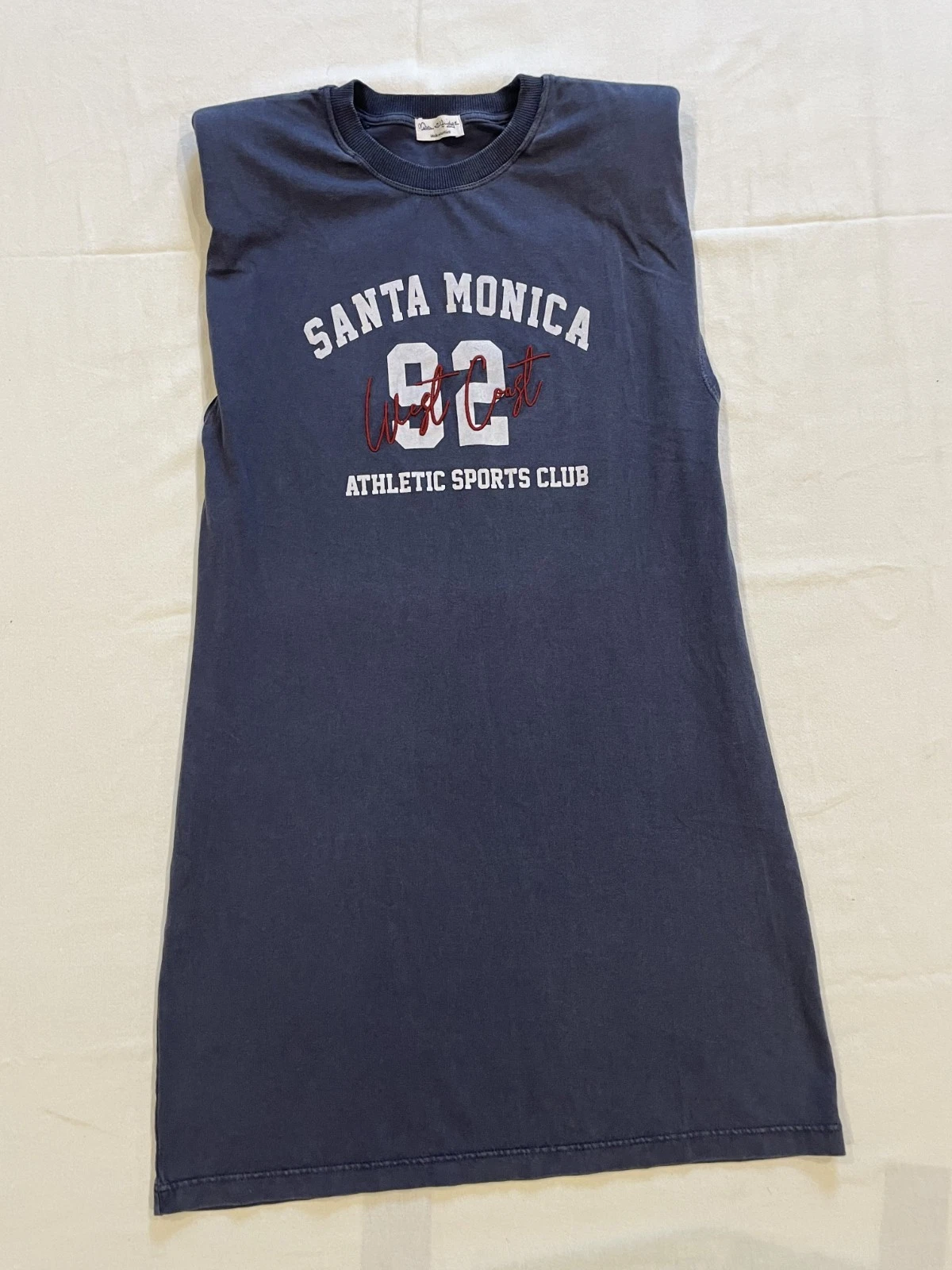 Santa Monica Track Club Athletic Shoulder pads Tank top FREE SHIPPING
