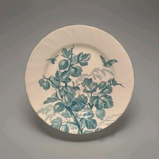 Coupe Sur Pied Creil Montereau Pomone Bleu Décor Floral Papillon Abeille XIXe