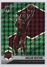 2020-21 Panini Mosaic Green Mosaic Prizm Collin Sexton #85 13ke