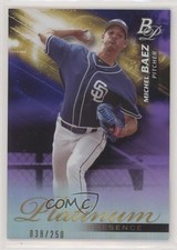 2018 Bowman Platinum Platinum Presence Purple 38/250 Michel Baez #PP-4 f2s