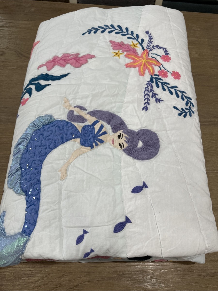Pottery Barn Kids Little Mermaid Quilt Twin