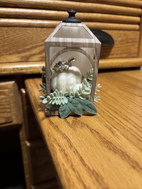 New Bath & Body Works Wallflower Plug-in FALL WHITE PUMPKIN SUCCULENT LANTERN