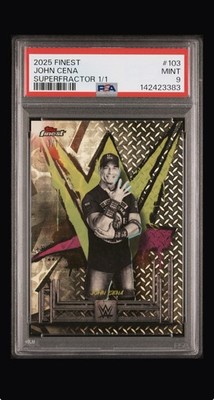 2025 Topps Finest WWE John Cena #103 Uncommon SuperFractor 1/1