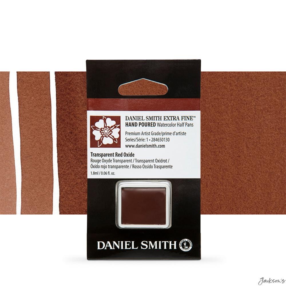 Daniel Smith Watercolour Paint Half Pan PR101 Transparent Red Oxide Artist Gl...