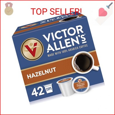 Victor Allen's Coffee Hazelnut Flavored, Medium Roast, 42 Count, Single Serve Co
