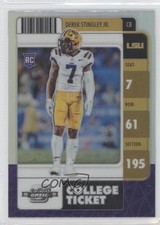 2022 Chronicles Draft Picks Contenders Optic Silver Prizm Derek Stingley Jr 16az