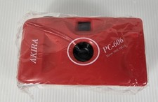 NEW Vintage Akira PC-606 Free Focus Red 35mm Film Camera