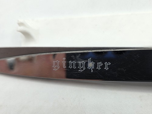 Vintage Gingher Scissors 8" Knife Edge Chrome Shears Fabric Dressmaking Tailor - Picture 3 of 13