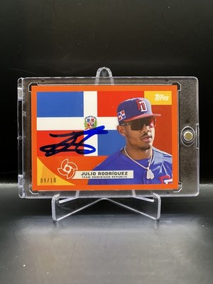 2023 JULIO RODRIGUEZ Topps World Baseball Classic Global Stars /10 Autograph