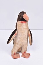 Vintage Pinguin - Stofftier - Pl&uuml;schtier - Kuscheltier - Filzdetails