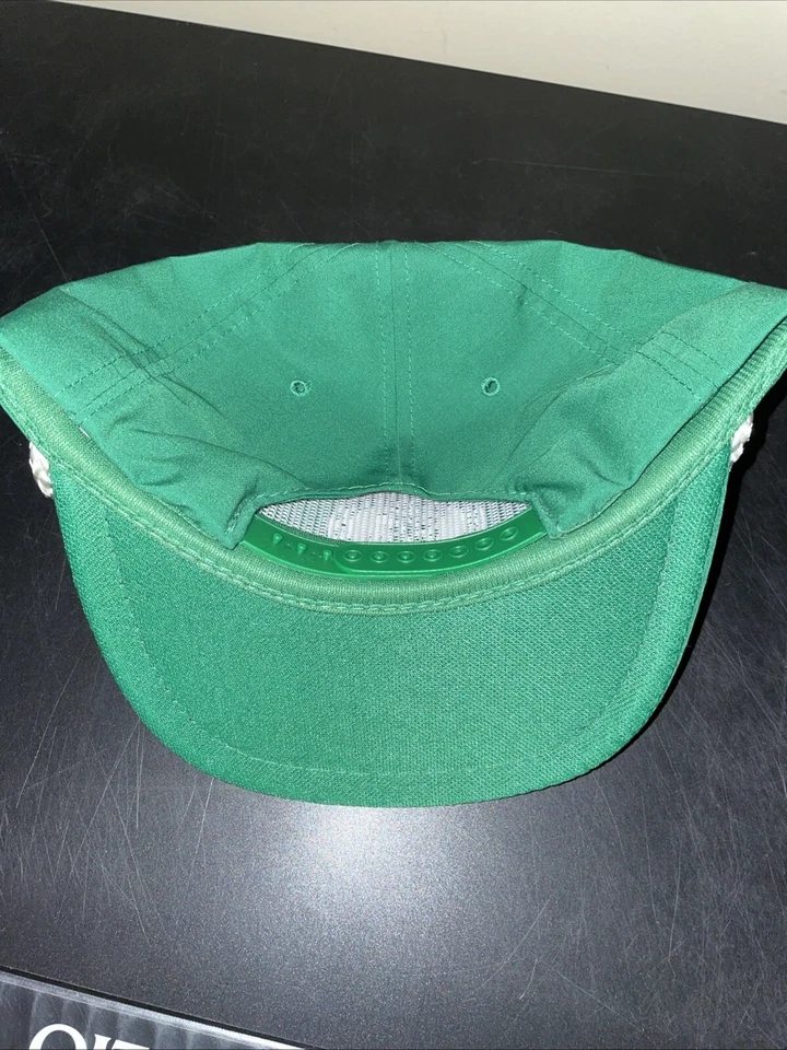 Sombrero de la NBA de colección NOS 1980 BOSTON CELTICS logotipo cuerda verde cierre a presión OSFA Foto 3 de 4