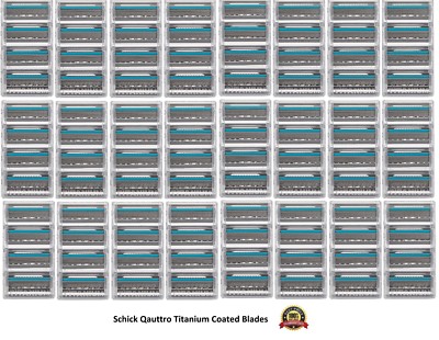 Schick Quattro Titanium Razor Blades Trimmer Refills Diamond coated Cartridges 