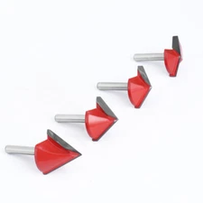 V Groove Router Bit, 6mm Shank, Carbide 60/90/120/150 Degree Woodworking Cutter