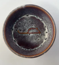 Cat Bowl 5” By SPOT Glazed Pottery Cat Kitty Food Water Dish Glazed Brown New